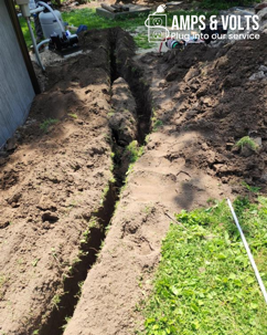 Trenching for pool electric